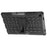 For Samsung Galaxy Tab A11+ / A9+ Tire Texture Case Shockproof TPU+PC Tablet Cover with Kickstand - Black - 3