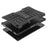 For Samsung Galaxy Tab A11+ / A9+ Tire Texture Case Shockproof TPU+PC Tablet Cover with Kickstand - Black - 5