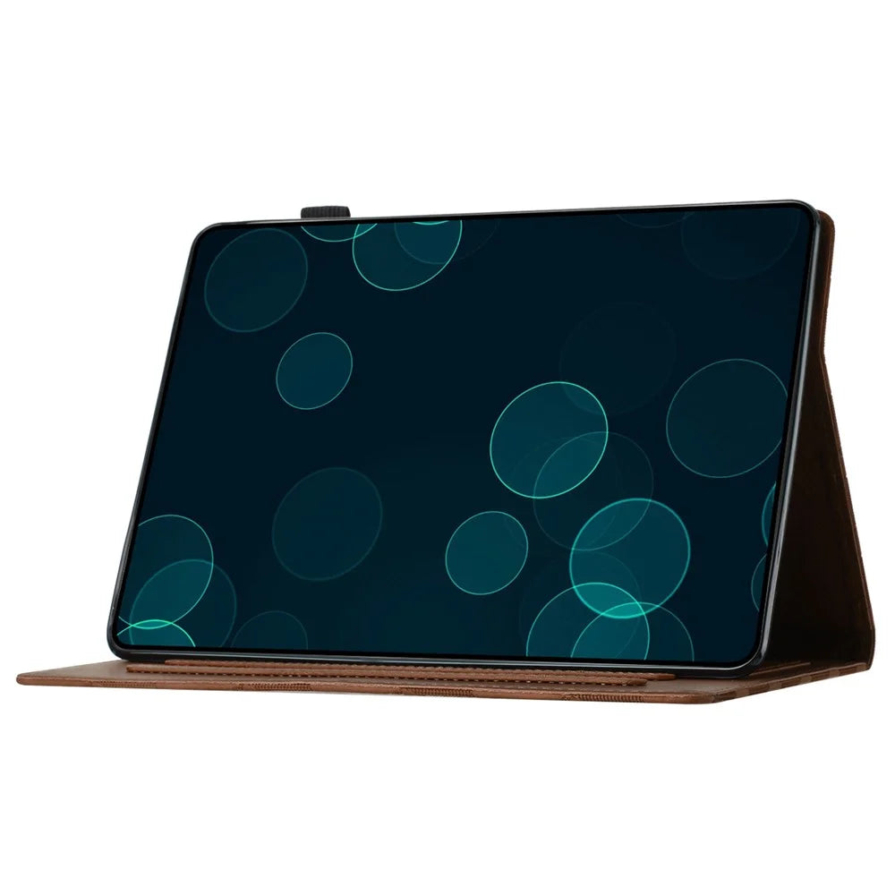 For iPad 10.2 (2020)  /  (2019)  /  Air 10.5 inch (2019) Case Diamond Texture Leather Tablet Cover Stand - Brown - 4