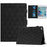 For iPad Mini  /  Mini 2  /  mini 3  /  mini 4  /  mini (2019) 7.9 inch Leather Case Stand Diamond Texture Tablet Cover - Black - 1