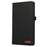 For Samsung Galaxy Tab A9 Tablet Case Cloth Texture Folio Stand Leather Cover with Card Slot - Black - 6