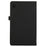 For Samsung Galaxy Tab A9 Tablet Case Cloth Texture Folio Stand Leather Cover with Card Slot - Black - 7