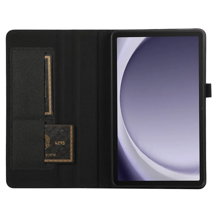 For Samsung Galaxy Tab A9+ Case Shockproof Leather Folio Stand Tablet Cover - Black - 2