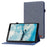 For Lenovo Tab M10 Plus (3rd Gen) Tablet Case Cloth Texture Card Holder Leather Cover - Blue - 1