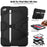 For iPad mini 4 / mini (2019) 7.9 inch Kickstand Case Tablet Case with PET Screen Protector - Black - 2