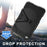 For iPad mini 4 / mini (2019) 7.9 inch Kickstand Case Tablet Case with PET Screen Protector - Black - 3