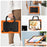 For Samsung Galaxy Tab S6 Lite (2024) / S6 Lite (2022) / S6 Lite (2020) P610 P615 P613 P619 Case Tablet Kickstand Cover with Shoulder Strap - Orange - 7