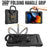 For iPad Pro 10.5-inch (2017) / Air 10.5 inch (2019) Case Handle Grip Kickstand Tablet Cover with Shoulder Strap - Black - 3