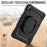 For iPad Pro 10.5-inch (2017) / Air 10.5 inch (2019) Case Handle Grip Kickstand Tablet Cover with Shoulder Strap - Black - 4