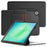 For Samsung Galaxy Tab A11+ / A9+ Kickstand Case Card Slot Tablet Leather Cover - Black - 1