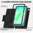 For Samsung Galaxy Tab A11+ / A9+ Kickstand Case Card Slot Tablet Leather Cover - Black - 5