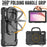 For Lenovo Tab M9 TB-310FU / Lenovo K9 TB310 Kickstand Case PC+Silicone Tablet Cover with Shoulder Strap - Black - 3