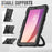 For Lenovo Tab M9 TB-310FU / Lenovo K9 TB310 Kickstand Case PC+Silicone Tablet Cover with Shoulder Strap - Black - 5