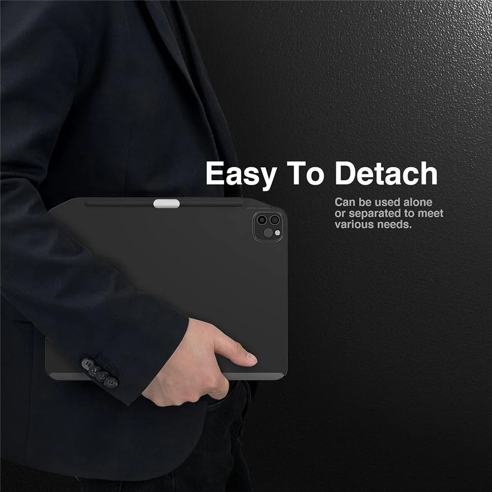 SWITCHEASY CoverBuddy For iPad Pro 11 (2022) / (2021) / (2020) / (2018) /  iPad Air (2020) / (2022) Tablet Case PC Magnetic Protective Cover - Black - 4