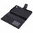 HANMAN Mill Series for Samsung Galaxy Tab A9 Case Magnetic Leather Folio Flip Tablet Cover - Black - 7