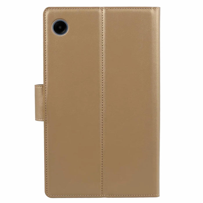 HANMAN Mill Series for Samsung Galaxy Tab A9+ Leather Case Folio Flip Tablet Wallet Cover - Champagne Gold - 3