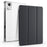 For Lenovo Tab M11 / Xiaoxin Pad 11 2024 Case Tri-fold Transparent Back Auto Sleep / Wake Cover with Pen Slot - Black - 1