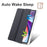 For Lenovo Tab M11 / Xiaoxin Pad 11 2024 Case Tri-fold Transparent Back Auto Sleep / Wake Cover with Pen Slot - Black - 2