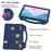 For Lenovo Tab P12 EVA Case with Kickstand Drop Protective Rugged Tablet Cover - Navy Blue - 7