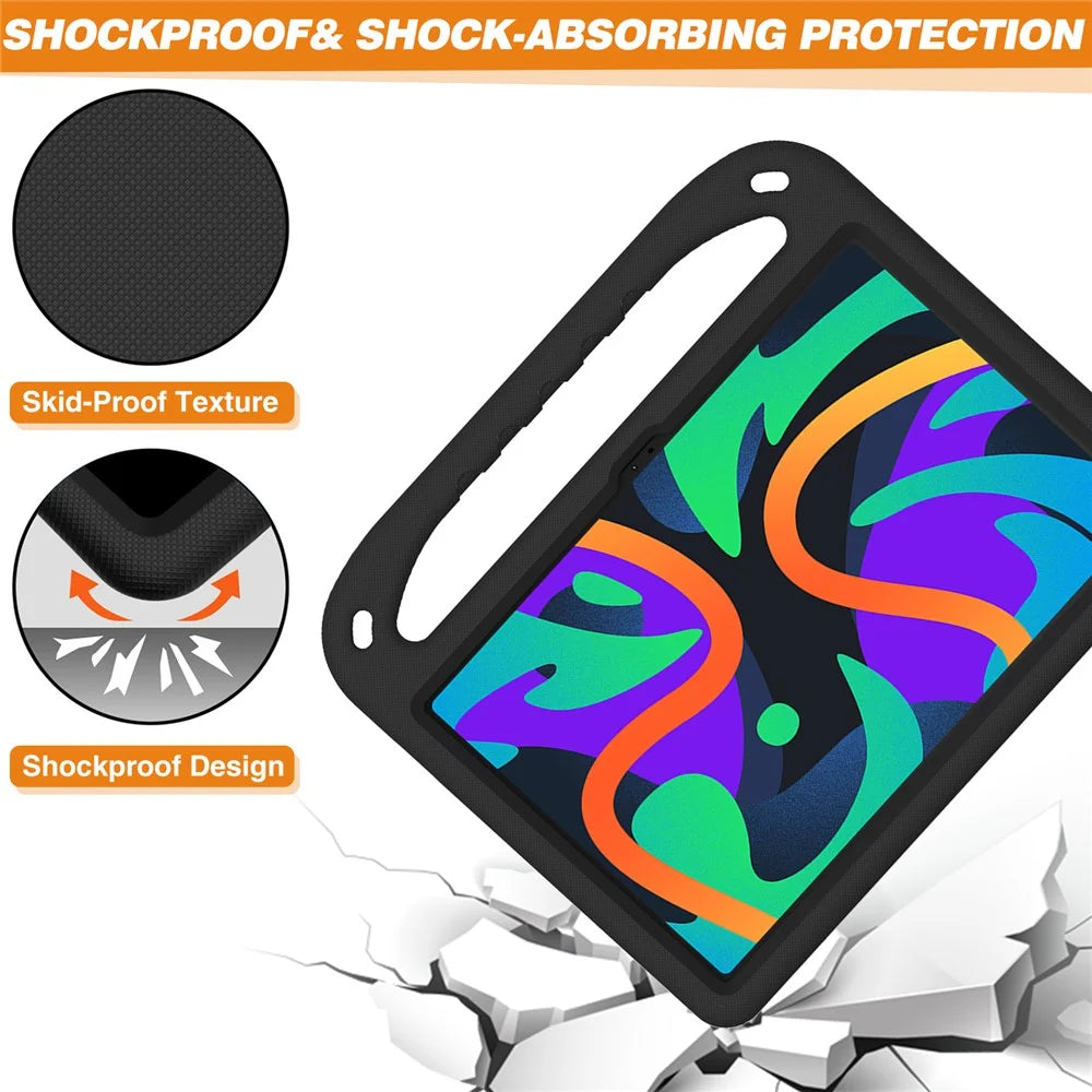 For Lenovo Tab M11 / Xiaoxin Pad 11 2024 Case EVA Handle Kickstand Tablet Cover - Black - 4