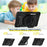 For Samsung Galaxy Tab S9 Ultra Kickstand Tablet Case PC+Silicone Cover - Black - 3