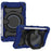 For Samsung Galaxy Tab A9 Tablet Case PC+Silicone Cover Kickstand - Navy Blue - 1