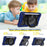 For Samsung Galaxy Tab A9 Tablet Case PC+Silicone Cover Kickstand - Navy Blue - 4