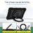 For Samsung Galaxy Tab S6 Lite (2024) / S6 Lite (2022) / S6 Lite (2020) Case Kickstand PC+Silicone Tablet Cover - Black - 6