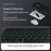 For Oppo Pad Air 2 Leather Case + Bluetooth-compatible Keyboard with Backlight Trackpad - 7