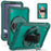 For Samsung Galaxy Tab A9 Tablet Case 360 Degree Rotary Kickstand Hand Strap Cover - Midnight Green - 1