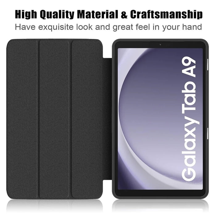 For Samsung Galaxy Tab A11 / A9 Leather Tablet Case Pattern Printing Tri-fold Stand - Graffiti - 6