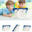 For Samsung Galaxy Tab A9+ Tablet Case Scratch-resistant Kickstand PC+Silicone Cover - Colorful Blue - 3