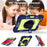 Hand Strap Kickstand for iPad mini (2024) / mini (2021) Tablet Case with Shoulder Strap - Navy Blue+Yellow Green - 6
