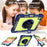 For iPad (2025) / 10.9 (2022) Case Kickstand Anti-Drop Tablet Cover with Shoulder Strap - Navy Blue+Yellow Green - 5