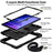 For Samsung Galaxy Tab A7 10.4 (2020) / (2022) Kickstand Case PC+Silicone Cover with Shoulder Strap - All Black - 6