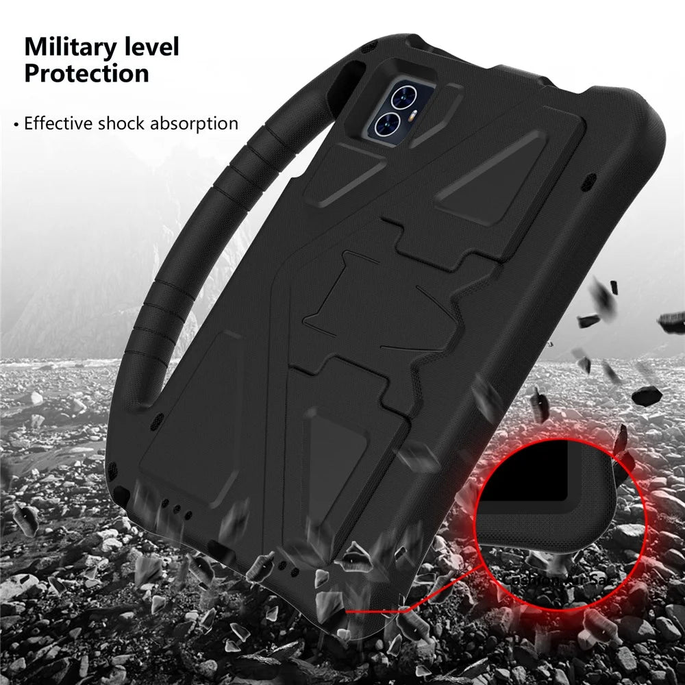 For T-Mobile REVVL Tab 2 (2025) / Teclast M50 HD 10.1 / M50 Pro 10.1 (2023) / Blackview Tab 80 Tablet Case with Handle EVA Shockproof Cover - Black - 5