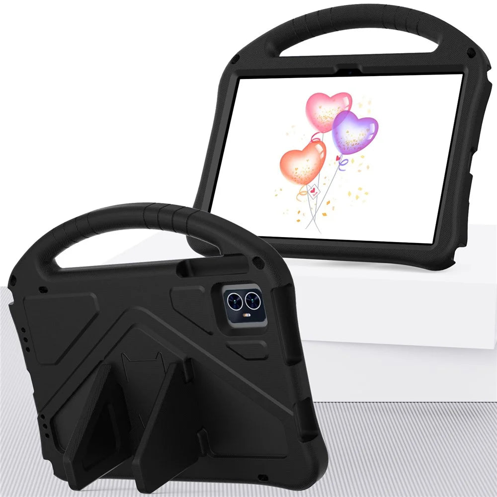 For T-Mobile REVVL Tab 2 (2025) / Teclast M50 HD 10.1 / M50 Pro 10.1 (2023) / Blackview Tab 80 Tablet Case with Handle EVA Shockproof Cover - Black - 7