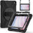 For Amazon Fire HD 10 (2023) Protective Cover Kickstand Tablet Case with Hand Strap / Shoulder Strap - Black - 2