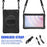 For Amazon Fire HD 10 (2023) Protective Cover Kickstand Tablet Case with Hand Strap / Shoulder Strap - Black - 4