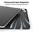 For iPad Air 11 (2025) / (2024) / Air (2022) / (2020) Tablet Case Tri-fold Stand TPU+PU Leather Cover - Black - 3