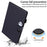 For Samsung Galaxy Tab S8 Leather Case Stand Tablet Cover Card Slots - Black - 5