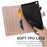 For iPad mini (2019) 7.9 inch / mini 4 / mini 3 / mini 2 / mini Tablet Case Leather Card Holder Cover - Rose Gold - 3