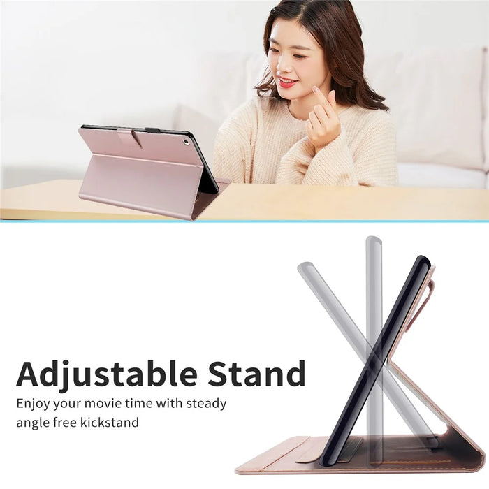 For iPad mini (2019) 7.9 inch / mini 4 / mini 3 / mini 2 / mini Tablet Case Leather Card Holder Cover - Rose Gold - 5