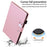 For Samsung Galaxy Tab A7 10.4 (2020) / (2022) Tablet Case Stand Leather Cover Card Slots - Rose Gold - 5