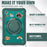 For Samsung Galaxy Tab A9 SM-X110 / X115 / X117 Kickstand Case Tablet Cover Rotating Handle Grip - Midnight Green - 5