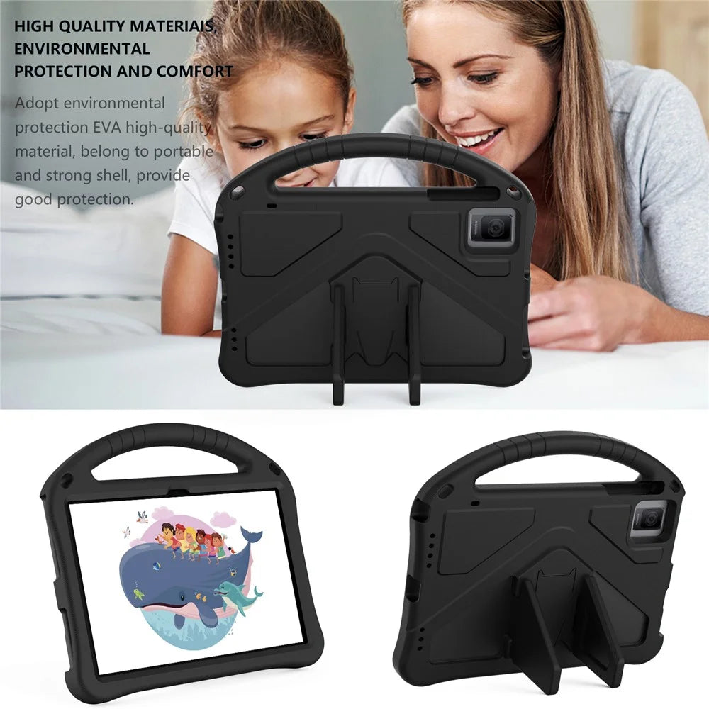 For TCL Tab 10 Gen 2 / T-Mobile REVVL Tab / Blackview Oscal Pad 15 / Tab 11 WiFi / Tab 11 SE / Tab 11 Case Handle EVA Cover - Black - 3