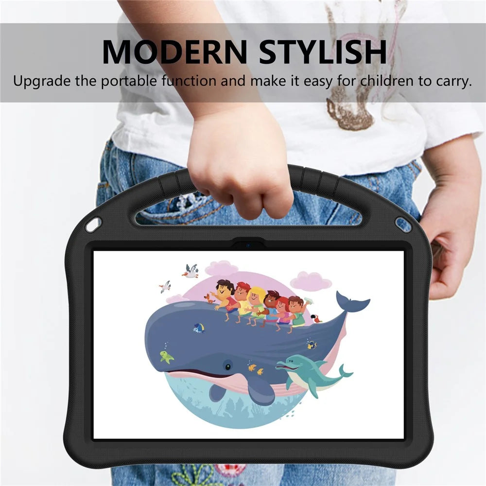 For TCL Tab 10 Gen 2 / T-Mobile REVVL Tab / Blackview Oscal Pad 15 / Tab 11 WiFi / Tab 11 SE / Tab 11 Case Handle EVA Cover - Black - 6