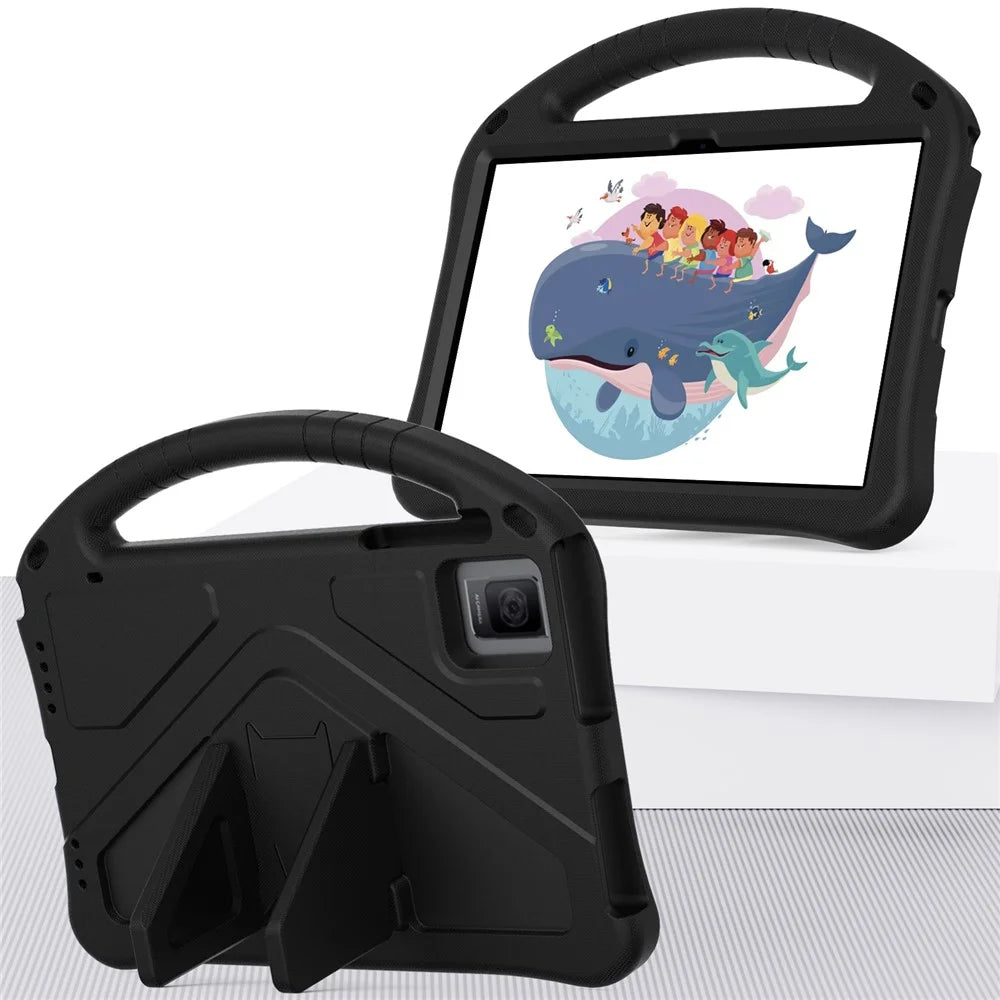 For TCL Tab 10 Gen 2 / T-Mobile REVVL Tab / Blackview Oscal Pad 15 / Tab 11 WiFi / Tab 11 SE / Tab 11 Case Handle EVA Cover - Black - 7
