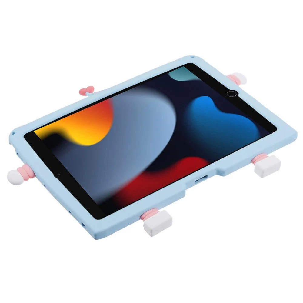For iPad 10.2 (2021) / (2020) / (2019) / iPad Air 10.5 inch (2019) / Pro 10.5-inch (2017) Silicone Case with Lanyard - 5