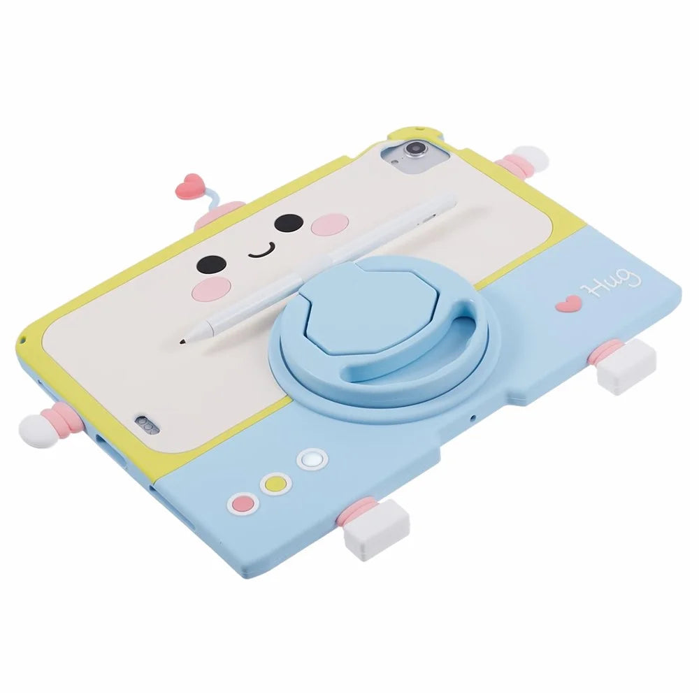 For iPad Air (2020) / (2022) / iPad Pro 11 (2020) / (2021) / (2022) Silicone Case Kickstand Tablet Cover with Lanyard - 6
